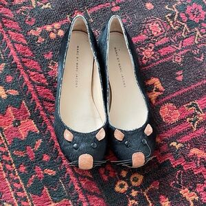 Marc Jacobs Hair On Mouse Flats
